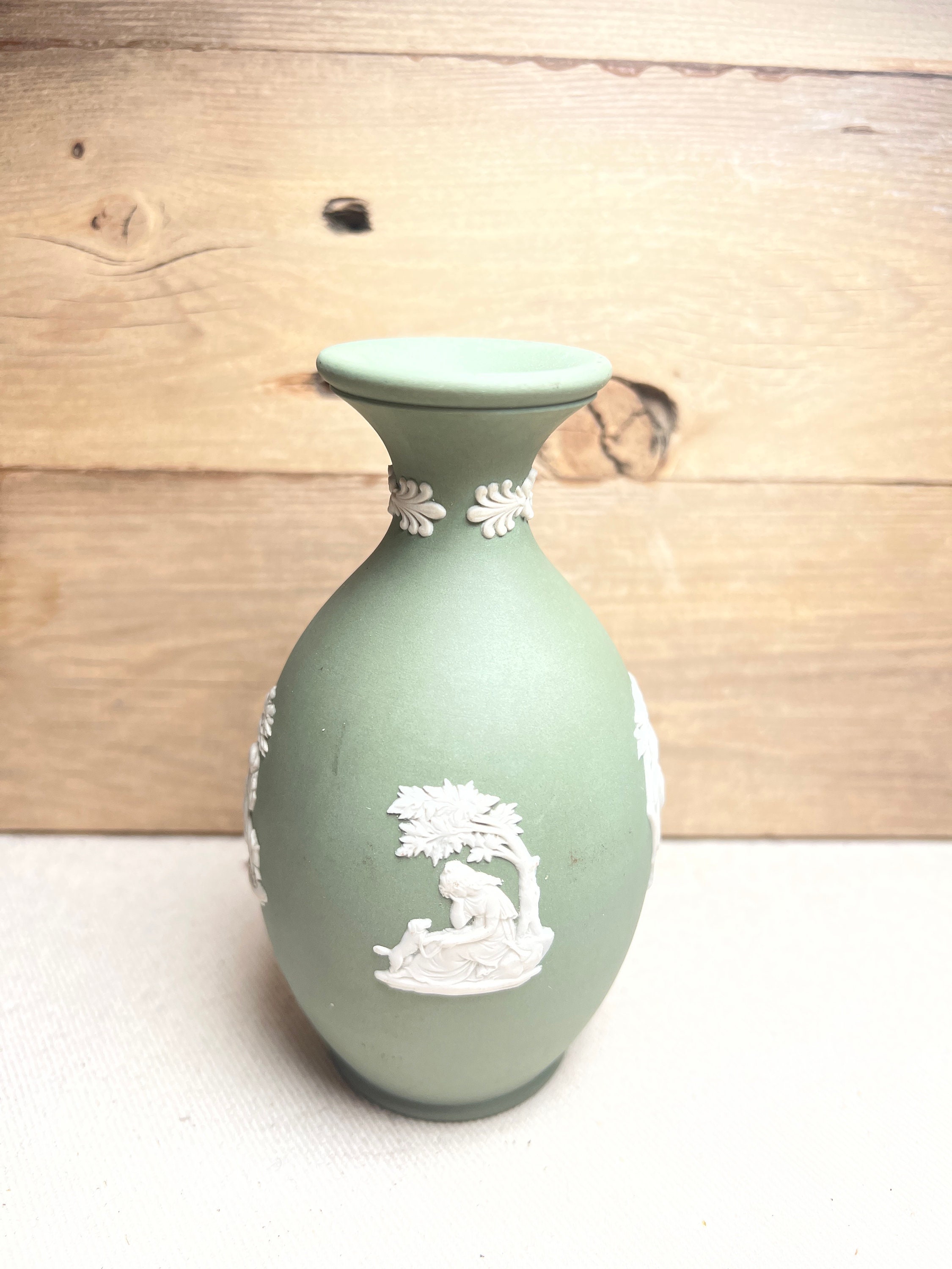 Wedgewood Sage Green Vase Etsy