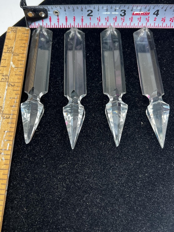 Art Deco Crystal Chandelier Replacements Spearhead Crystal Drops