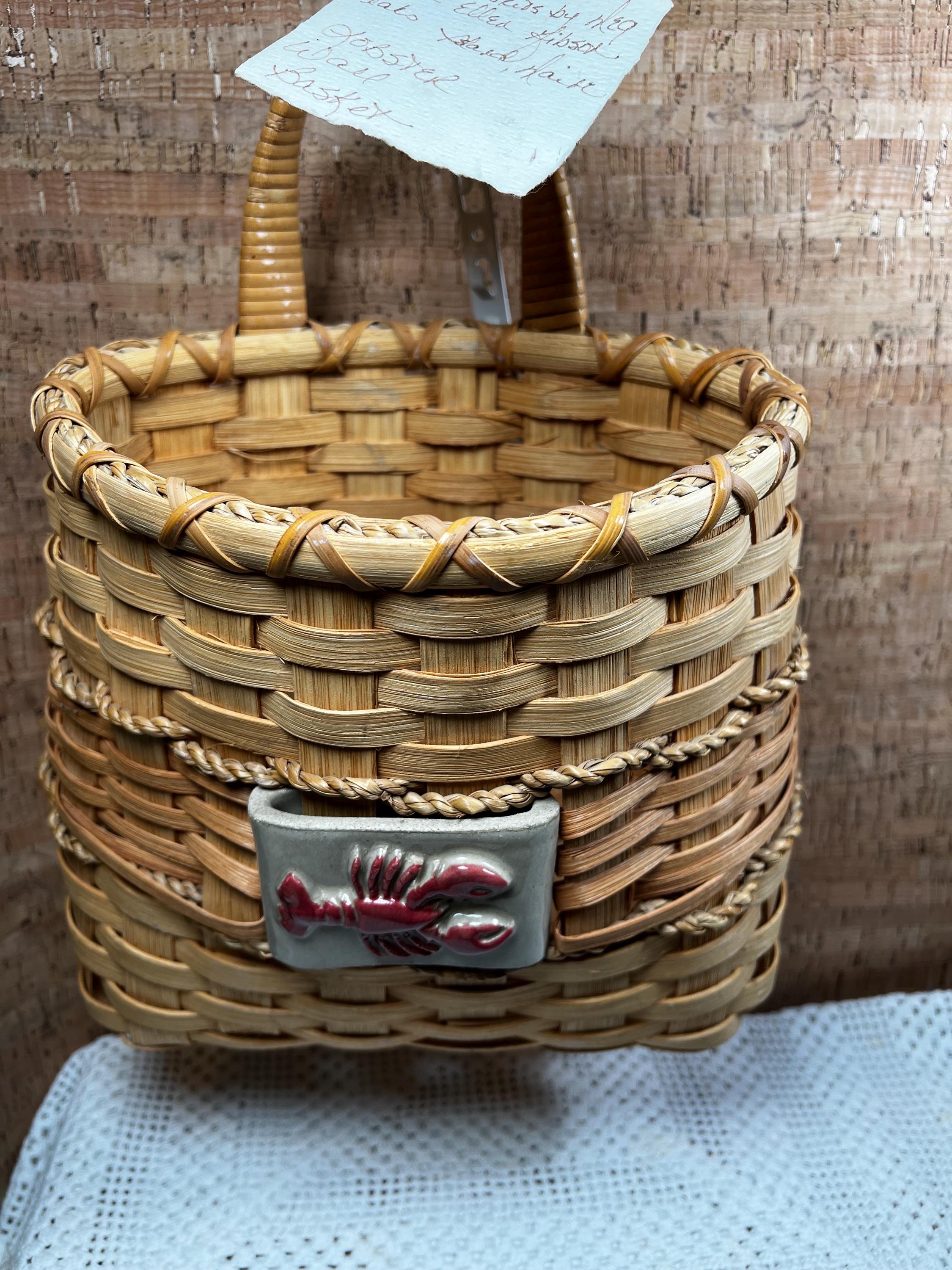 Handmade Nautical Lobster Wall Basket
