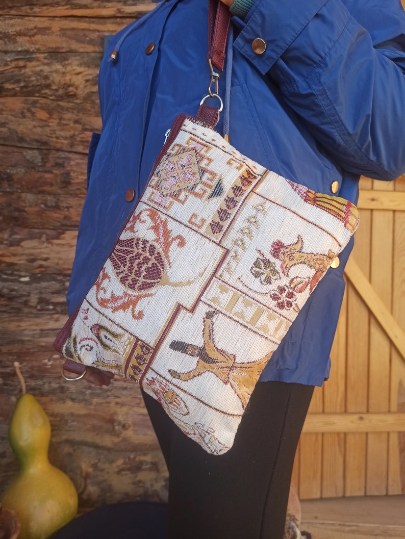 Toiletry Bag Women, Cute Cosmetic Bag, Kilim Bag, Small Makeup Bag