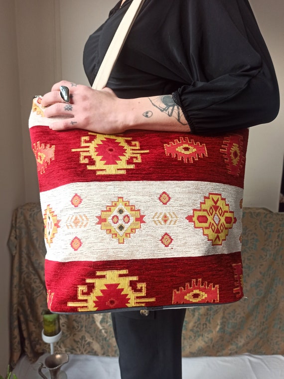 Kilim Bag, Cute Messenger Bag, Laptop Tote Bag, B… - image 1