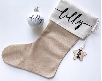 Nikolausstrumpf mit Name | personalisierte Nikolaus Socke „JIPPIE SOCKS“ mit Gruß Botschaft | Weihnachtsstrumpf Weihnachtsgeschenk