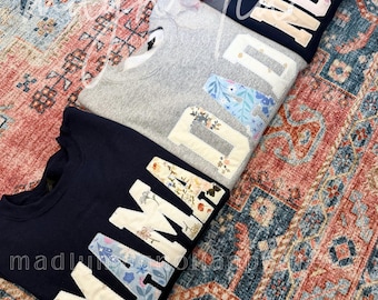 Spersonalizowane bluzy z aplikacjami dla niemowląt || Bluza dla mamy || Spersonalizowana odzież dla mamy i taty || Prezenty dla mamy || Prezenty dla babci