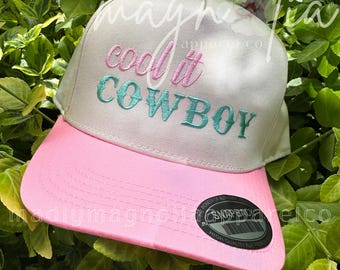 Cool It Cowboy SnapBack || Haftowana czapka || Kowboj || Czapki SnapBack