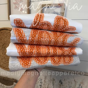 Vols Embroidered Sweatshirt & tshirt || Tennessee Vols || College Team || TN Vols Apparel || Vols Applique || TN Volunteers Gift