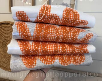 Vols Embroidered Sweatshirt & tshirt || Tennessee Vols || College Team || TN Vols Apparel || Vols Applique || TN Volunteers Gift