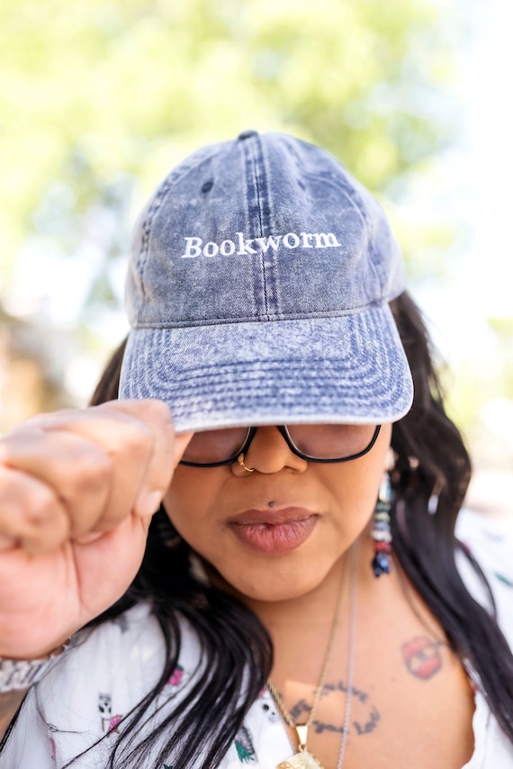 Bookworm Vintage Cotton Twill Cap - BookTok - Book Lover - Bookworm - Baseball Cap - Trucker Hat - Bookish Stuff