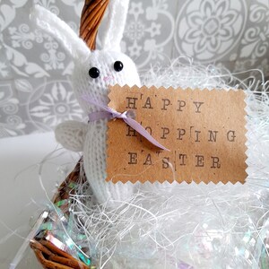 7 Sets Pocket Hug Rabbit Tokens - Mini Resin Animals With Positive Cards Emotional Support Gifts