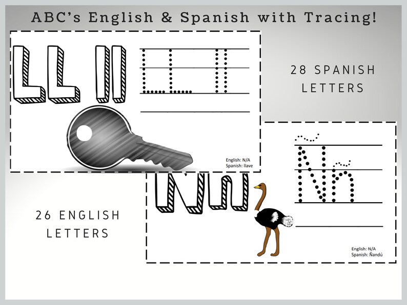 6x10 Bilingual Abcs Flashcards Digital Download Plus Bonus - Etsy