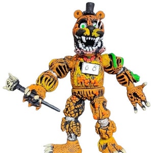 TOY MEXICAN 6 FIGURES FIVE NIGHTS AT FREDDY'S ANIMATRONICS SCRAP