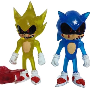 Sonic.exe gold Creepy Pasta 6 action toy figure Mexican Bootleg