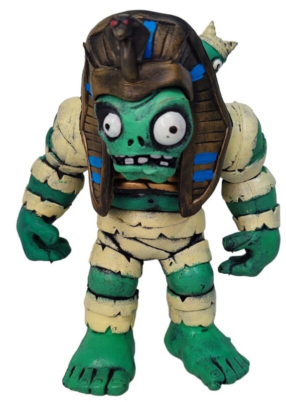 Zombie Plants Vs Zombies 7 hard plastic Mexican action toy figure