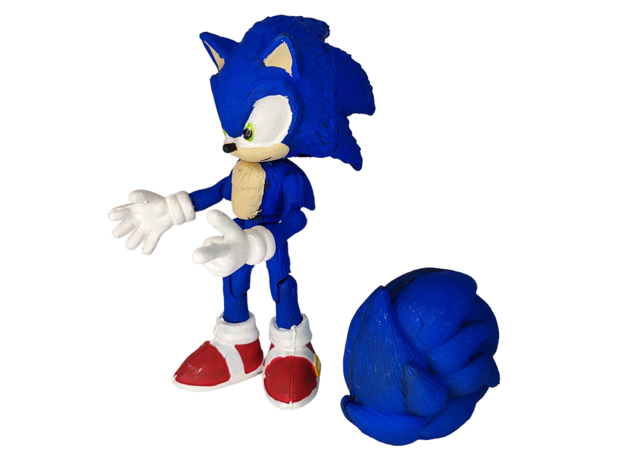 Sonic.exe Gray 8 hard plastic Mexican toy figure creepypasta Hedgehog