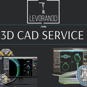 Custom 3D Jewelry Design | CAD Modeling for Rings, Pendants & More | STL Files for Jewelers