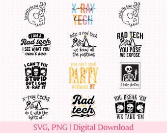 Xray Tech SVG and PNG, Xray Tech Gifts, Radiology SVG and png