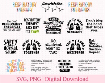 Respiratory Therapist SVG and PNG, Resiratory Therapy SVG and png, Respiratory Gifts