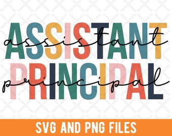 Assistant Principal SVG, Assistant Principal PNG, Vice principal, School Staff Gift, Assistant Principal Squad, Leopard Pattern Rainbow