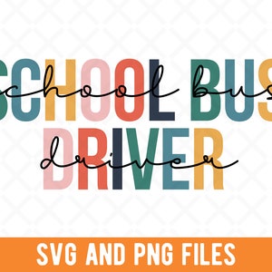 スクールバス運転手 SVG、スクールバス運転手 PNG、運転手向け、昇華 PNG ファイル、バス運転手、学校チーム、学校スタッフへの感謝の贈り物