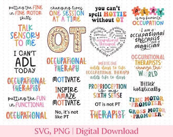 Occupational Therapy SVG, Occupational Therapy PNG, Occupational therapy Gifts, OT, adl occupational therapy