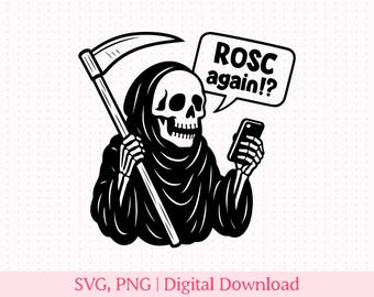 ROSC Again – Funny ICU and ER Nurse Svg and Png for Critical Care Staff
