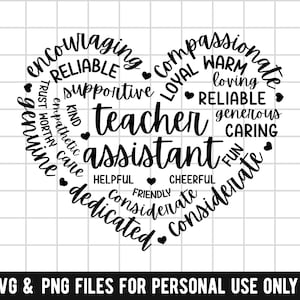 Teacher Assistant SVG, Teacher Assistant PNG, For Teacher Assistant, Sublimation PNG File, Cute Teacher Assistant, Leopard Pattern Rainbow