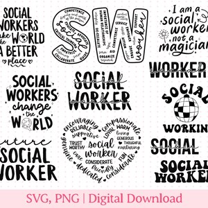 Assistente Social SVG, Assistente Social PNG, Presente para Assistente Social, Serviço Social, Para Assistente Social, Arquivo PNG para Sublimação, SVG de Serviço Social