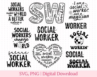 Social Worker SVG, Social Worker PNG, Social Worker Gift, Social Work, For Social Worker, Sublimation png File, Social Work SVG