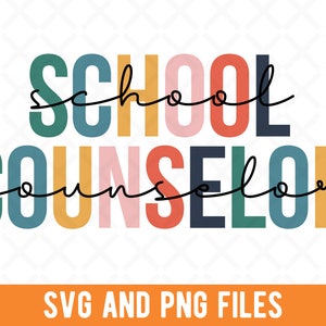 School Counselor SVG, School Counselor PNG, For School Counselor, Sublimation PNG File, Cute School Counseling Student