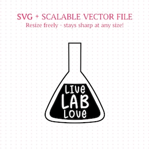 Lab Simple Svg Lab Tech SVG and PNG Files. Perfect for Lab Week Celebrations! - Etsy