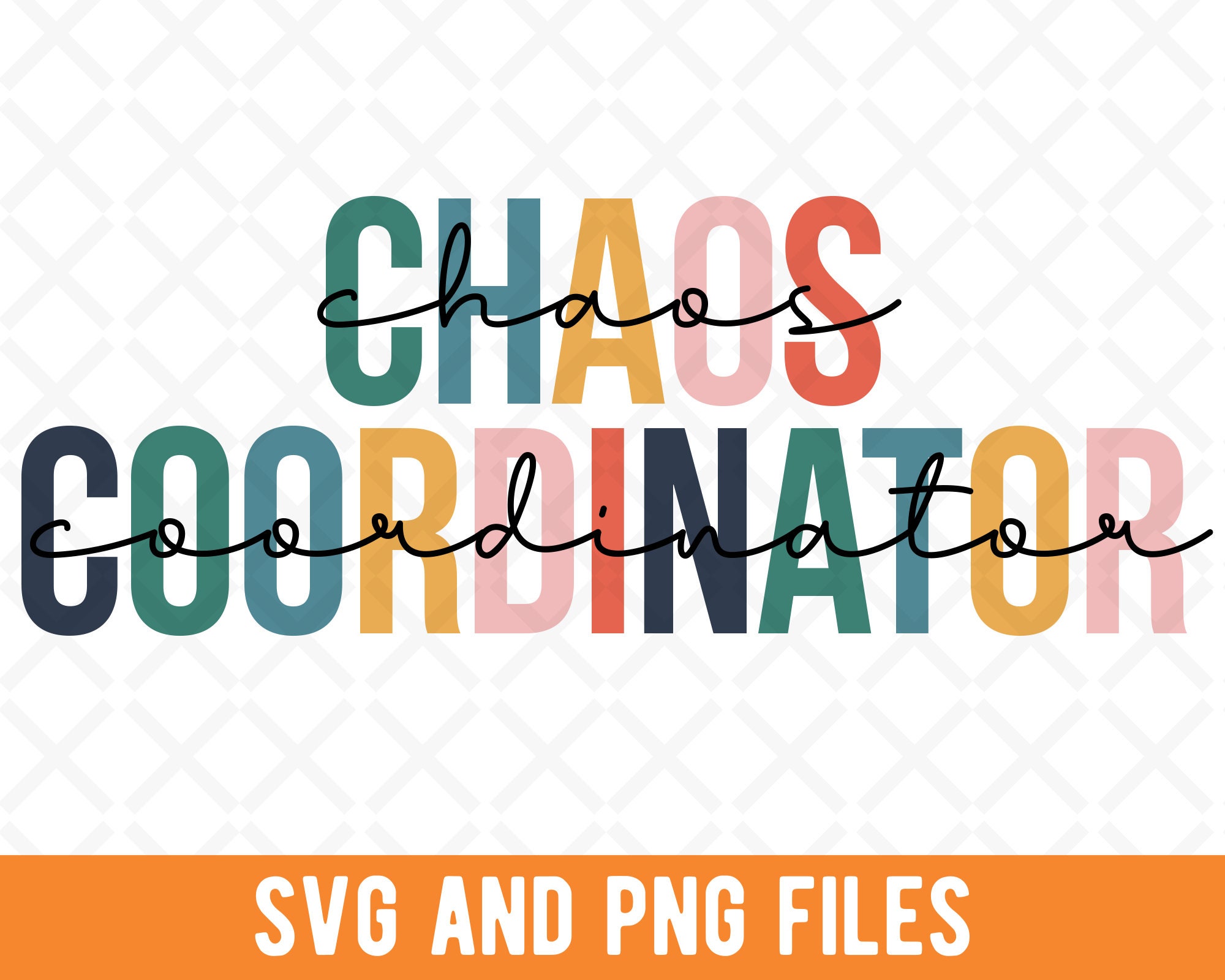 Chaos Coordinator SVG Chaos Coordinator PNG Sublimation PNG - Etsy