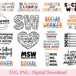 Assistente Social SVG, Assistente Social PNG, Presente para Assistente Social, Serviço Social, Para Assistente Social, Arquivo PNG para Sublimação, SVG de Serviço Social
