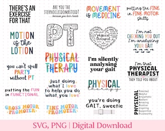 Physical Therapy SVG, Physical Therapy PNG, Physical Therapy Gifts, Physiotherapist, Physical Therapy Student, Physical Therapist Gift, PT