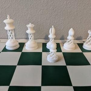 Spiral Chess Set STL Archivos imagen 3