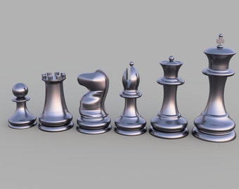Standard Chess Set STL Files