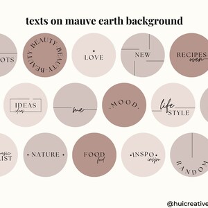 40 Mauve Earth Instagram Highlight Covers Canva Esthetician - Etsy