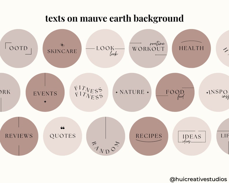 40 Mauve Earth Instagram Highlight Covers, Minimalist Stories Covers ...