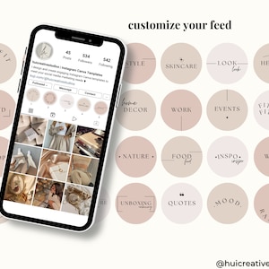 40 Boho Minimal Instagram Highlight Covers Canva Esthetician - Etsy