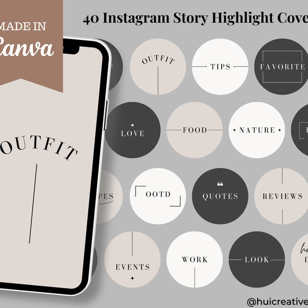 40 Neutral Minimal Instagram Highlight Covers Canva, Esthetician Instagram Highlight Icons, Text Instagram Story Covers, Word Instagram Icon