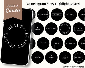 Black Grey Navy Highlight Covers for Men Instagram Story - Etsy Singapore