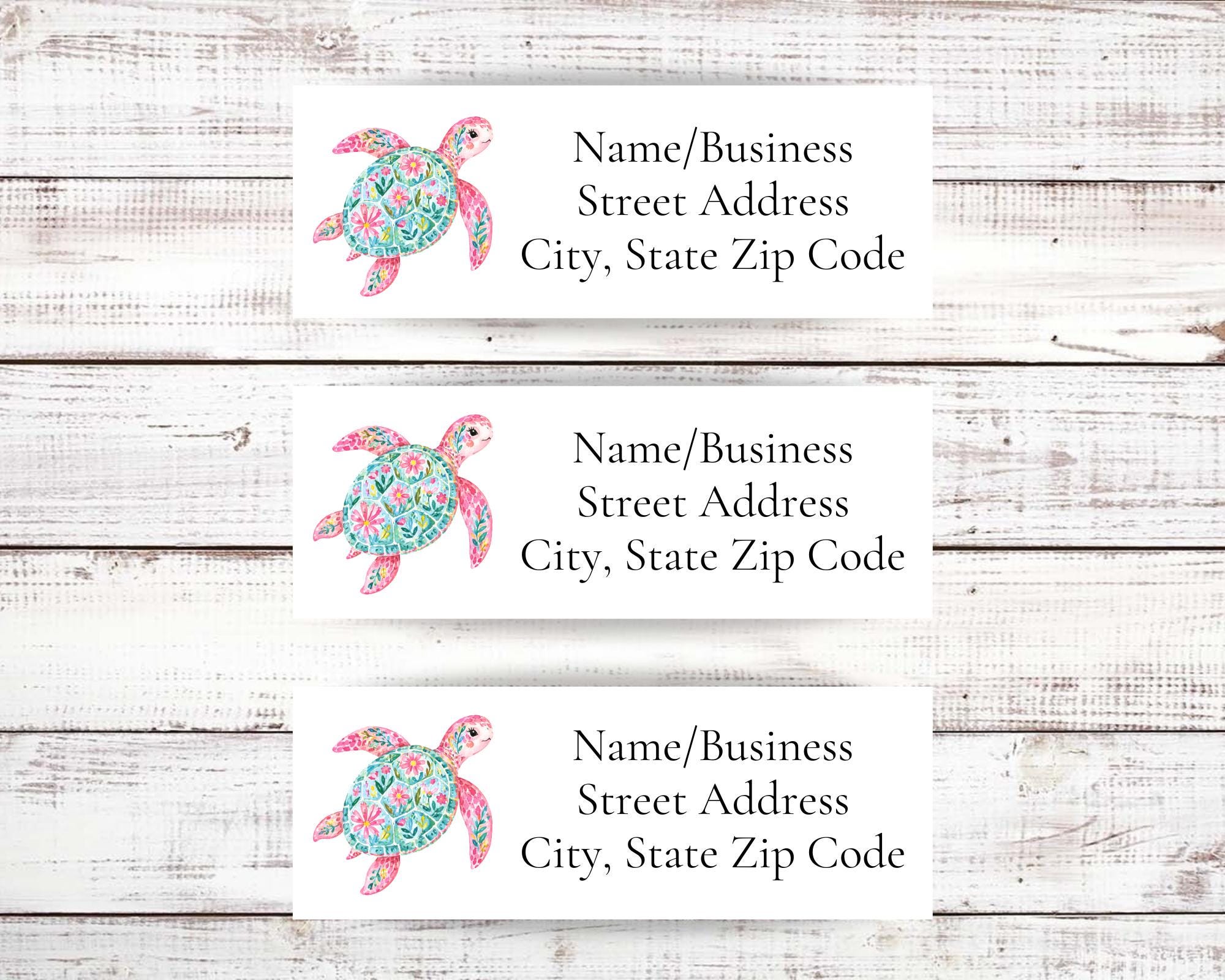 Sea Turtle Address Labels, Personalized Return Address Labels for ...
