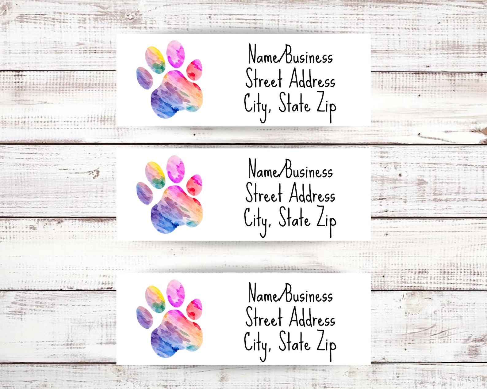 Dog Address Label, Personalized Return Address Labels for Envelope ...