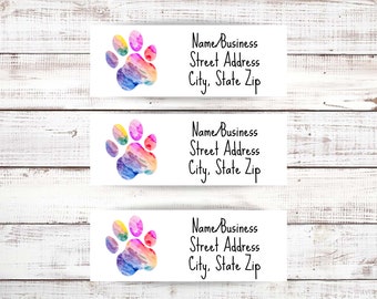 Dog Address Label, Personalized Return Address Labels for Envelope, Custom Mailing Labels, Address Stickers, New Home Gift for Friend