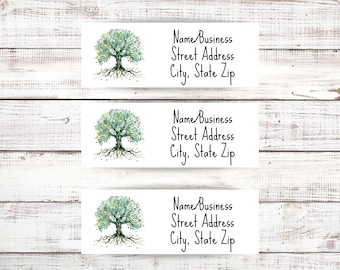 Tree of Life Address Label, Personalized Return Address Labels for Envelope, Custom Mailing Labels, Address Stickers, New Home Gift