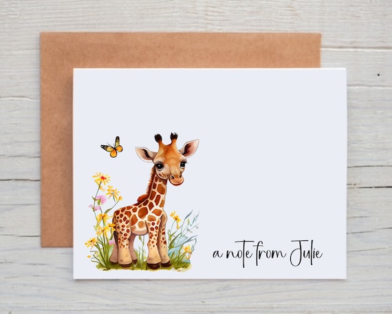 Giraffe Note Card Giraffe Note Card