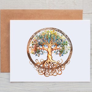 Tree of Life Note Cards, Tree Stationery, Tree of Life Greeting Cards, Nature Cards, Tree of Life Gift For Women, Mystical Note Cards