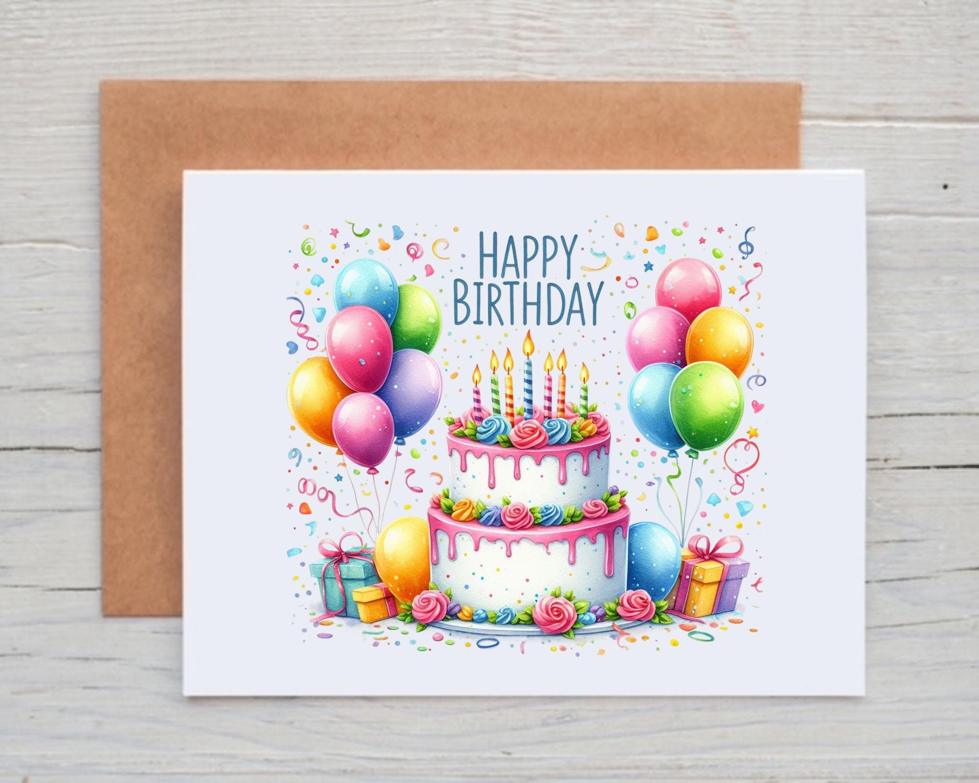happy birthday greeting cards with cake Images High... Birthday Cake Card, Happy Birthday Card Pack, Birthday Greeting Card ...