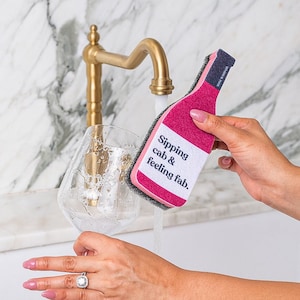 Scrubbly™ Kitchen Sponge: Cabernet