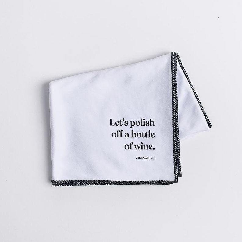 WineWashCo Microfiber Wine Glass Polishing Cloth