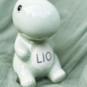 Dino money box with name | personalized dinosaur piggy bank