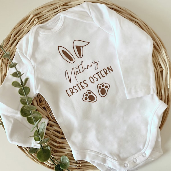 Mein erstes Ostern-Body mit Namen | Baby Outfit | Personalisiertes Oster Outfit